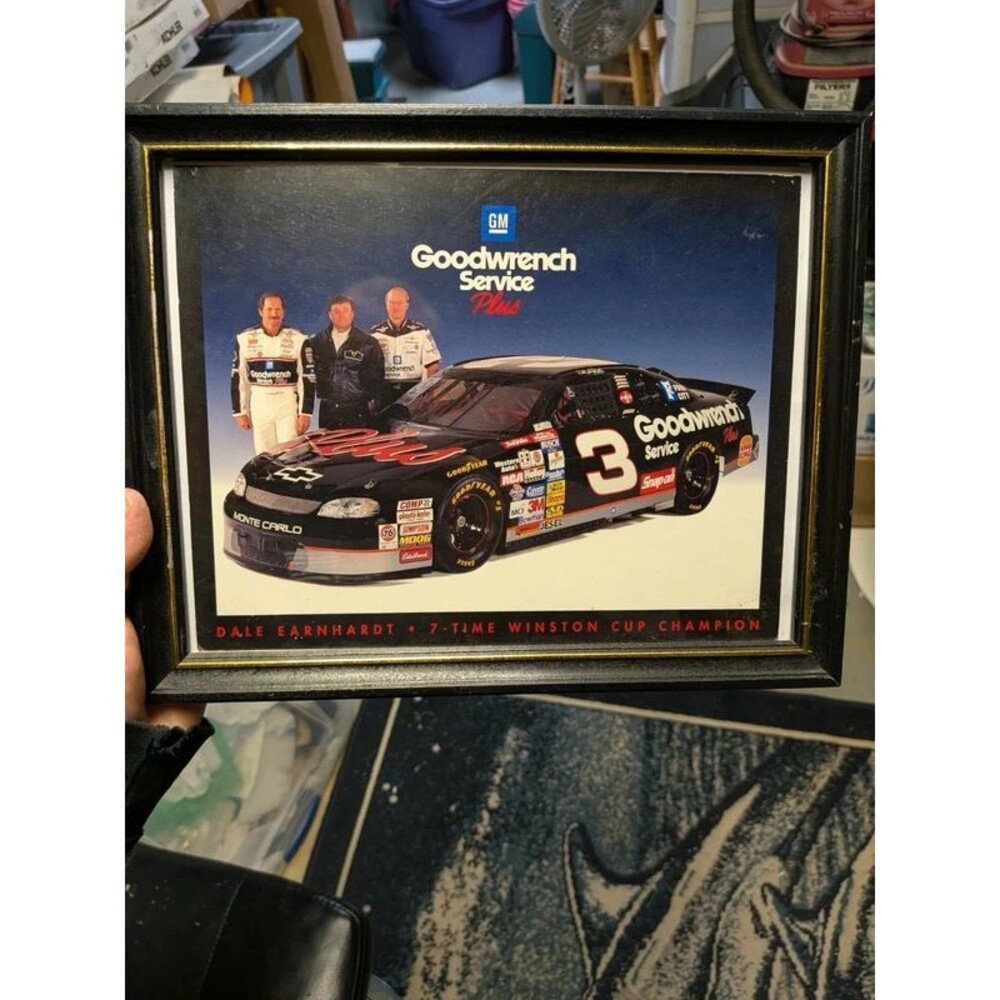Dale Earnhardt #3 GM Goodwrench Nascar Framed Print 7-Time Winston Cup Champion